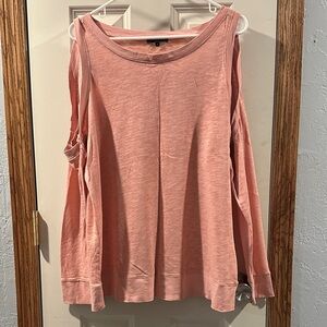 Universal Standard Pink Cold Shoulder Top